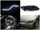 Honda Civic Sedan 2006-2011 Black Projector Headlights LED DRL