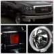 GMC Sierra Denali 2008-2013 Smoked Projector Headlights Halo LED DRL