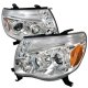 Toyota Tacoma 2005-2011 Clear Dual Halo Projector Headlights with LED