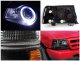 Ford Ranger 1998-2000 Black Halo Projector Headlights and Bumper Lights Set