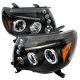 Toyota Tacoma 2005-2011 Black Dual Halo Projector Headlights with LED