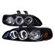 Honda Civic 1992-1995 Smoked Halo Projector Headlights with LED