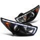 Hyundai Tucson 2010-2012 Black Projector Headlights LED DRL