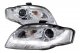 Audi A4 2006-2008 LED DRL Projector Headlights Chrome