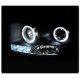 Dodge Ram 3500 2006-2009 Black Halo Projector Headlights LED