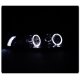 Pontiac Grand Prix 1997-2003 Smoked Halo Projector Headlights with LED