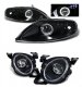 Lexus SC300 1992-1999 Black High Beam and Projector Headlights Set