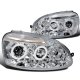 VW Rabbit 2006-2008 Clear Halo Projector Headlights with LED