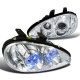 Mazda MX3 1992-1995 Chrome Projector Headlights Halo LED