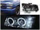 Chevy Silverado 2003-2006 Chrome Halo Projector Headlights with LED