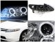 Honda Civic Sedan 2006-2011 Clear Dual Halo Projector Headlights with LED