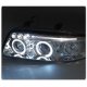 Audi A4 2000-2001 Clear Halo Projector Headlights with LED