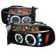 Dodge Dakota 1997-2004 Smoked Halo Projector Headlights with LED