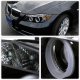 BMW 3 Series Sedan 2006-2008 Smoked Projector Headlights Halo LED DRL