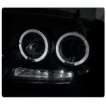 Lincoln Mark LT 2006-2008 Black Dual Halo Projector Headlights with LED