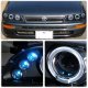 Toyota Corolla 1993-1997 Black Halo Projector Headlights with LED