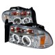 Dodge Durango 1998-2003 Clear CCFL Halo Projector Headlights with LED