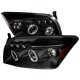 Dodge Caliber 2007-2010 Black Halo Projector Headlights with LED