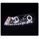 Honda Accord Sedan 2008-2012 Clear Projector Headlights Halo LED DRL