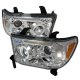 Toyota Tundra 2007-2013 Clear Dual Halo Projector Headlights with LED