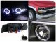 Chevy Tahoe 2000-2006 Projector Headlights Black Halo LED