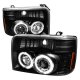 Ford F150 1992-1996 Black Halo Projector Headlights