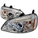 Honda Civic 2001-2003 Clear Halo Projector Headlights with LED