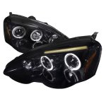 Acura RSX 2002-2004 Smoked Halo Projector Headlights