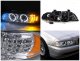 BMW 5 Series 2001-2003 Clear Halo Projector Headlights with LED Signal Lights