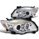 Toyota Corolla 2009-2010 Clear Dual Halo Projector Headlights with LED