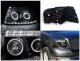 Ford F150 2004-2008 Black Projector Headlights Halo LED DRL