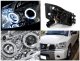 Nissan Armada 2004-2007 Clear Dual Halo Projector Headlights with LED