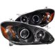 Toyota Corolla 2003-2008 Projector Headlights Black Halo LED