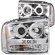 Ford F350 Super Duty 2005-2007 Clear Projector Headlights with CCFL Halo and LED