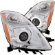 Toyota Prius 2004-2009 Projector Headlights Chrome CCFL Halo