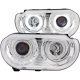 Dodge Challenger 2008-2012 Projector Headlights Chrome CCFL Halo