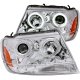 Jeep Grand Cherokee 1999-2004 Projector Headlights Chrome LED DRL CCFL Halo