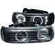 Chevy Tahoe 2000-2006 Black Projector Headlights Halo LED