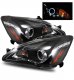 Honda Accord 2003-2007 Projector Headlights Black Halo LED DRL