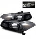 Honda Accord Coupe 2008-2012 Projector Headlights Black CCFL Halo LED