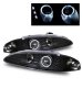 Eagle Talon 1995-1996 Projector Headlights Black Halo LED