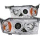 Scion xB 2004-2006 Projector Headlights Chrome Halo LED