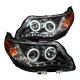 Subaru Forester 2009-2012 Projector Headlights Black CCFL Halo LED DRL