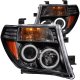 Nissan Frontier 2005-2008 Black Projector Headlights CCFL Halo LED