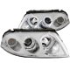 VW Passat 2002-2005 Projector Headlights Chrome Halo