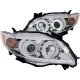 Toyota Corolla 2009-2010 Projector Headlights Chrome CCFL Halo