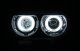 Dodge Challenger 2008-2012 HID Projector Headlights Black CCFL Halo