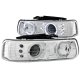 Chevy Tahoe 2000-2006 Chrome Projector Headlights Halo LED