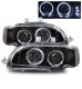 Honda Civic 1992-1995 Projector Headlights Black Halo LED