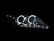 Toyota Camry 2010-2011 Projector Headlights Chrome CCFL Halo LED DRL